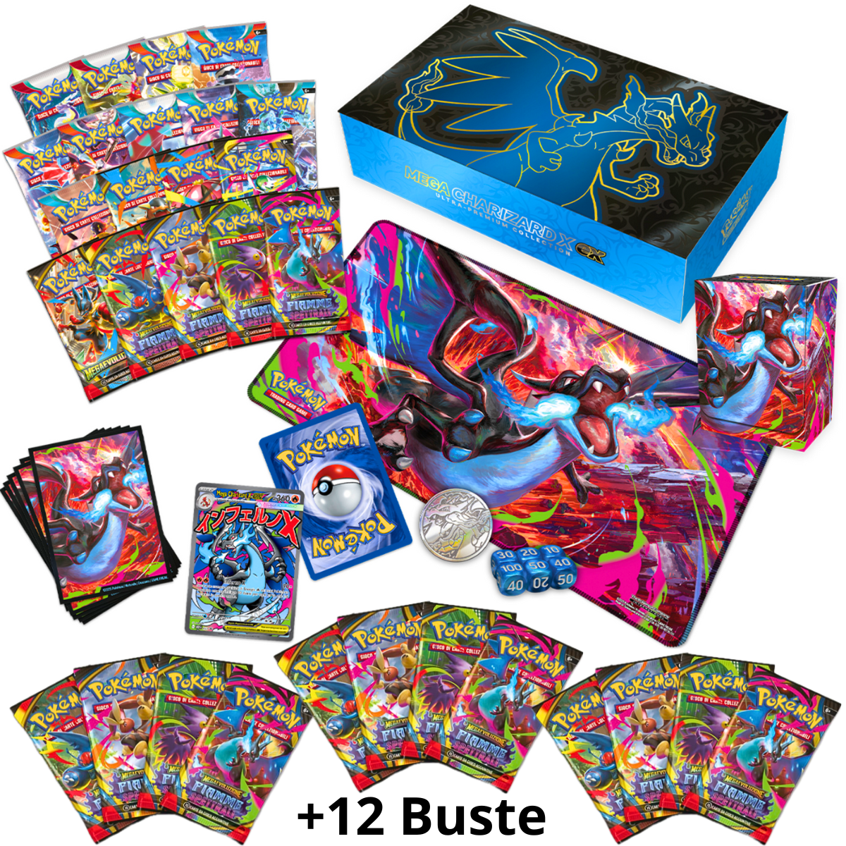 Pokémon - Megaevoluzione: Fiamme Spettrali - Ultra Premium Mega Charizard X ex (ITA)