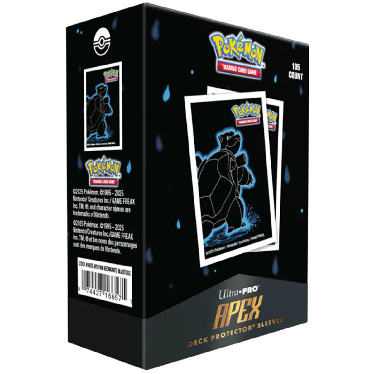 Pokémon Sleeve Standard - Blastoise Neon Kanto - Ultra Pro APEX