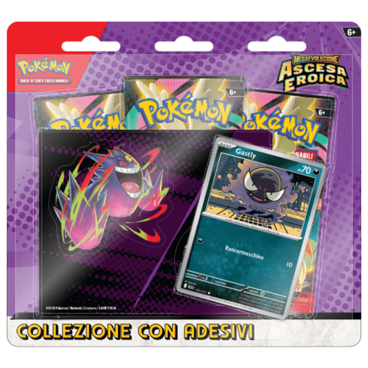 Pokémon Megaevoluzione: Ascesa Eroica - Collezione con Adesivo Gengar (ITA)