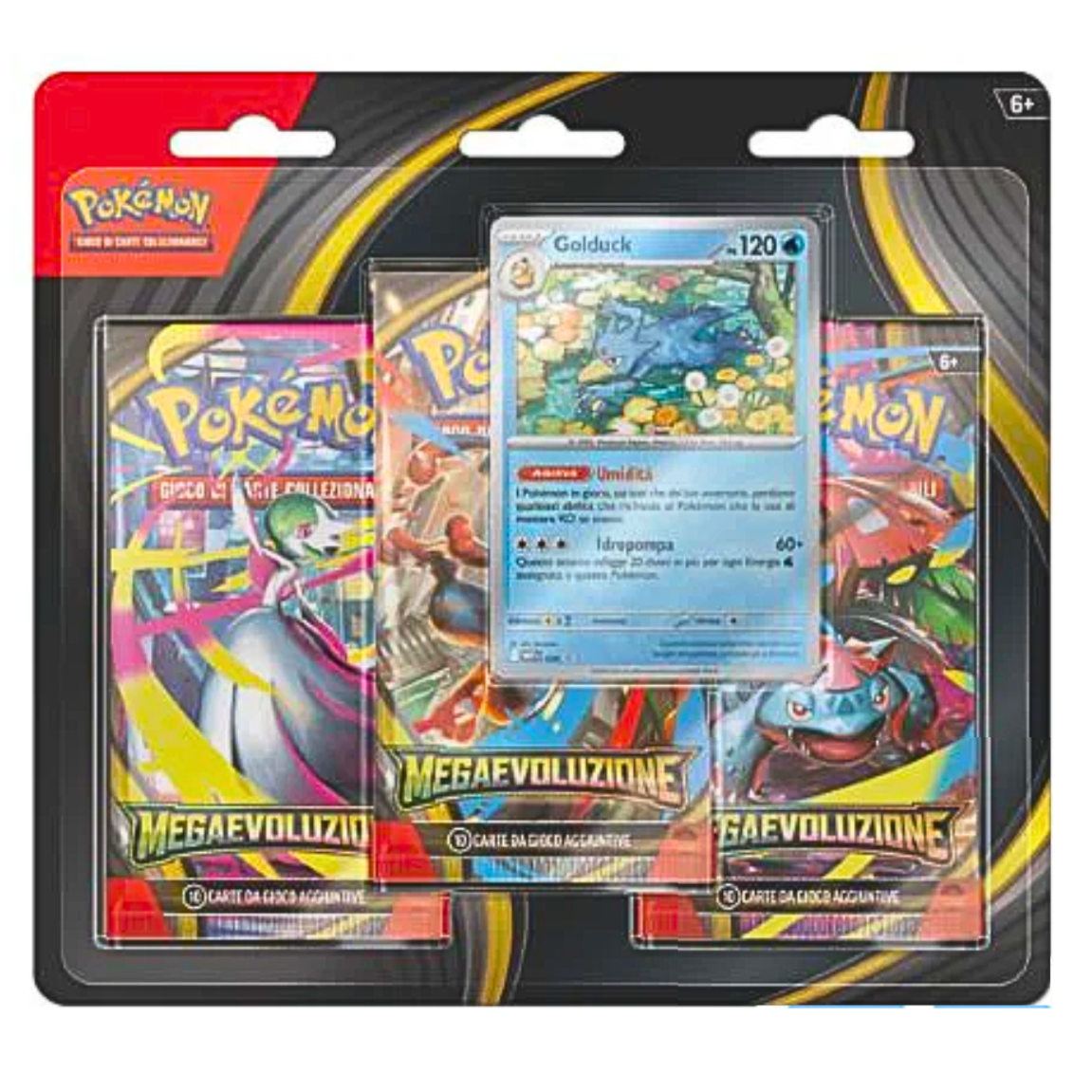 Pokémon Megaevoluzione - Blister 3 Buste - Golduck - (ITA)