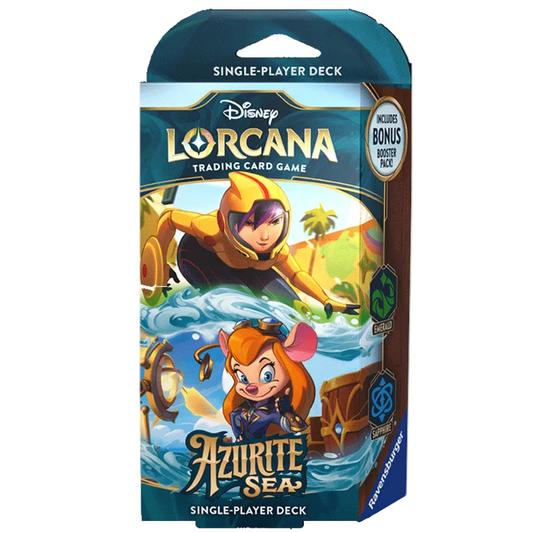 Disney Lorcana - Azurite Sea (Emerald & Sapphire) - Starter Deck (ITA)