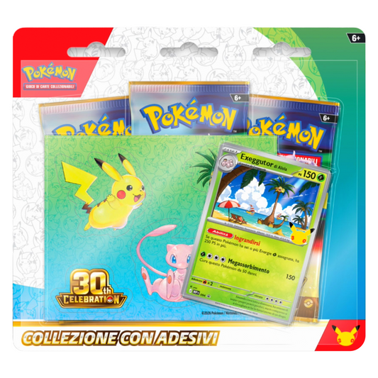 Pokémon 30° Anniversario - Collezione con Sticker Exeggutor (ITA)