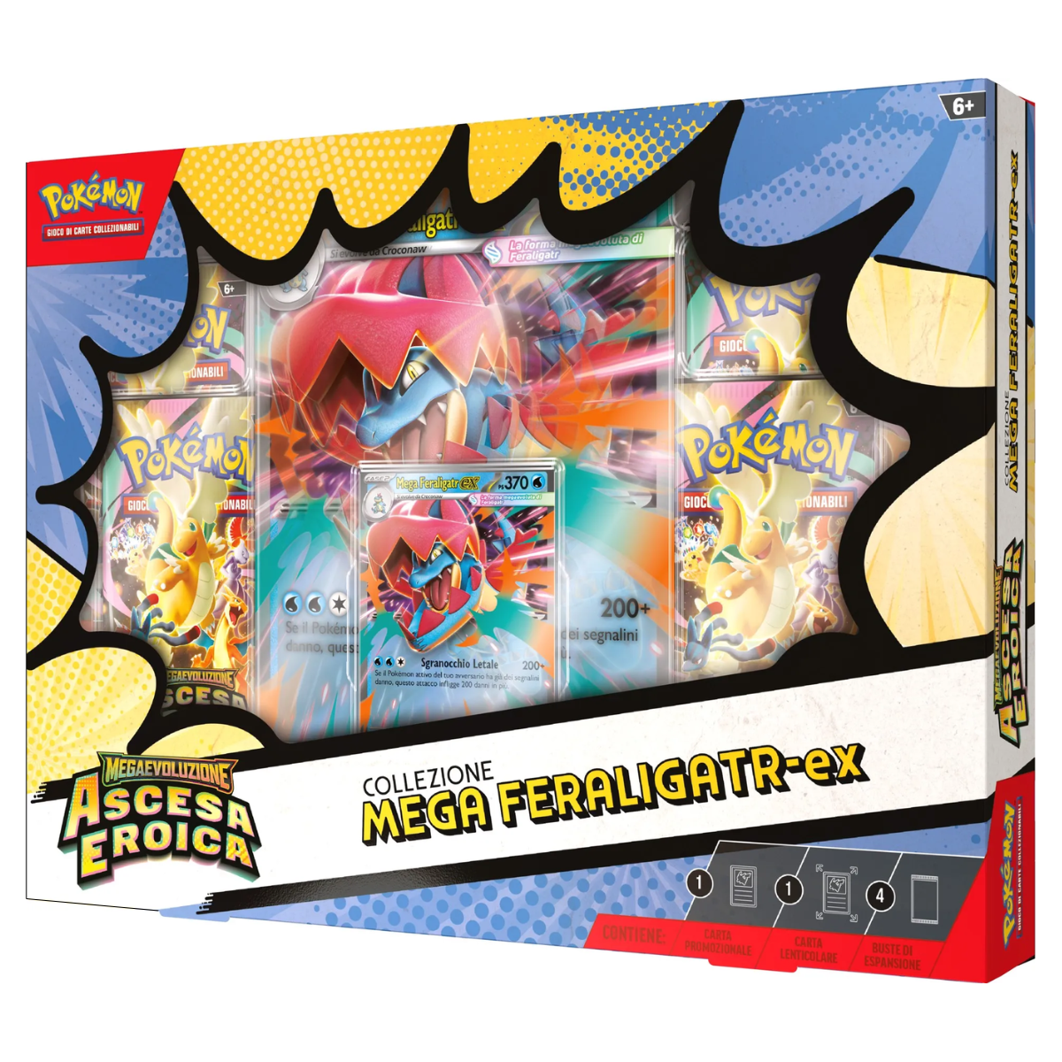 Pokémon Megaevoluzione: Ascesa Eroica - Collezione Mega Feraligatr ex (ITA)