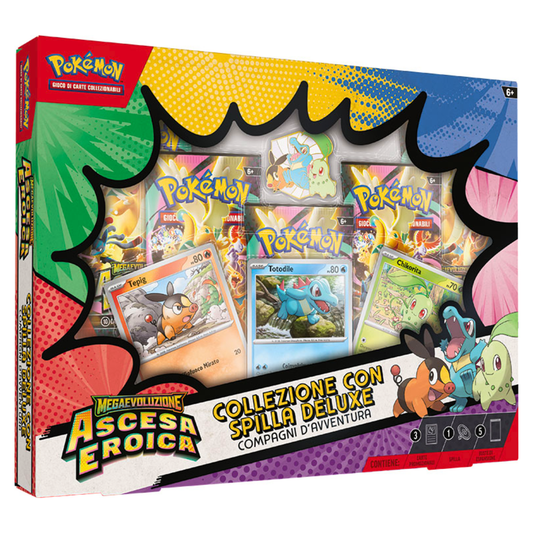 Pokémon Megaevoluzione: Ascesa Eroica - Collezione con Spilla Deluxe (ITA)