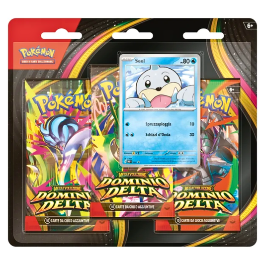 Pokémon Megaevoluzione: Dominio Delta - Seel - Blister 3 buste (ITA)