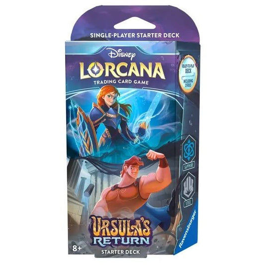 Disney Lorcana - Ursula's Return (Sapphire & Steel) - Starter Deck (ITA)