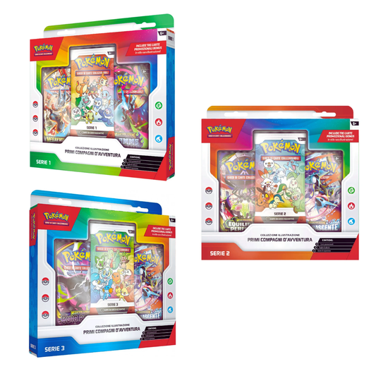 Bundle Pokémon Collezione Illustrazione - Primi Compagni di Avventura Serie 1+2+3 (ITA)