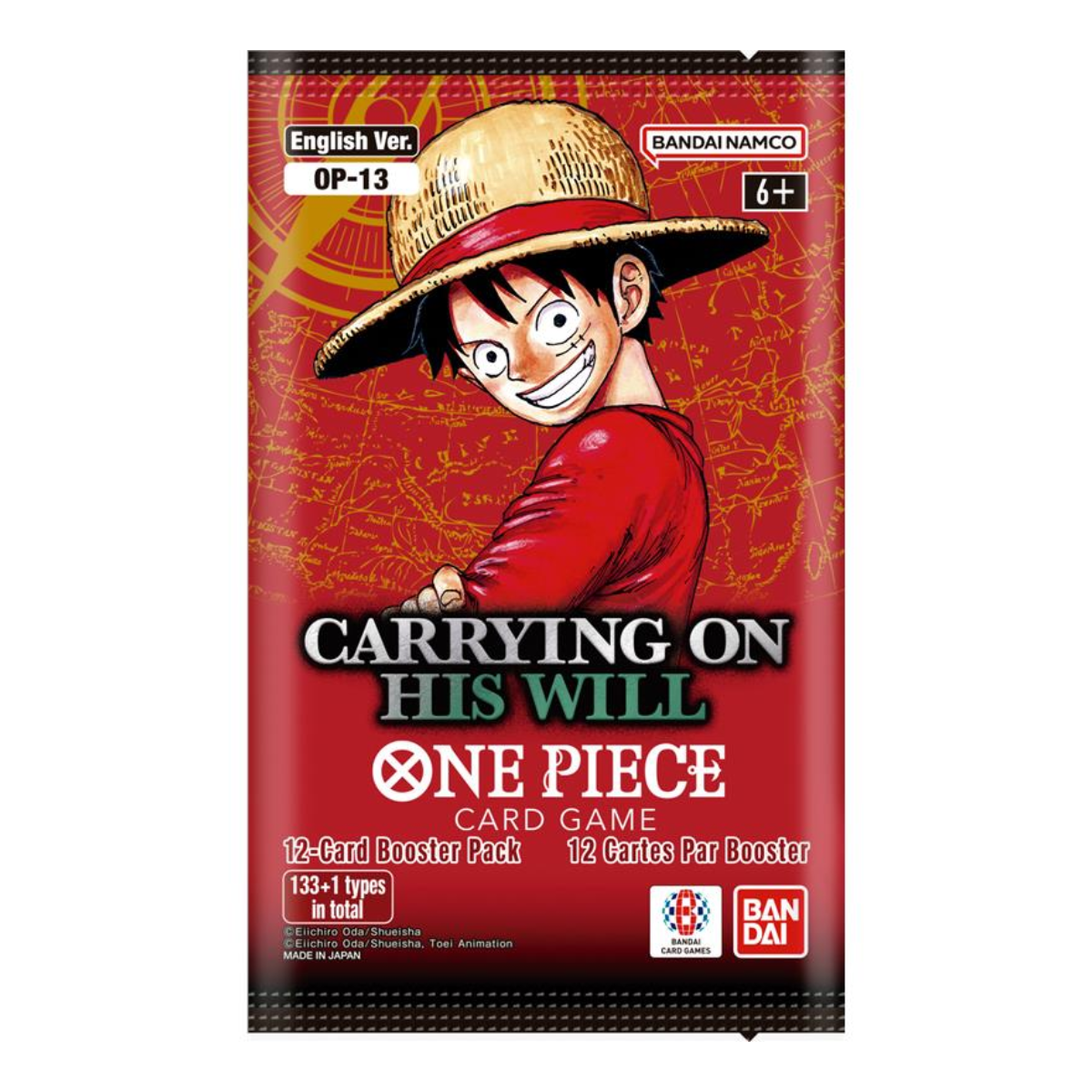 One Piece Card Game - Carrying On His Will [OP-13] - Display da 24 Buste (ENG)