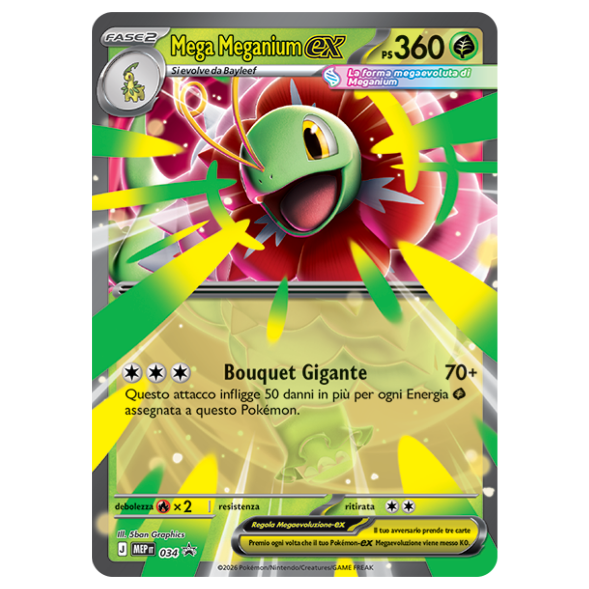 Pokémon Megaevoluzione: Ascesa Eroica - Collezione Mega Meganium ex (ITA)