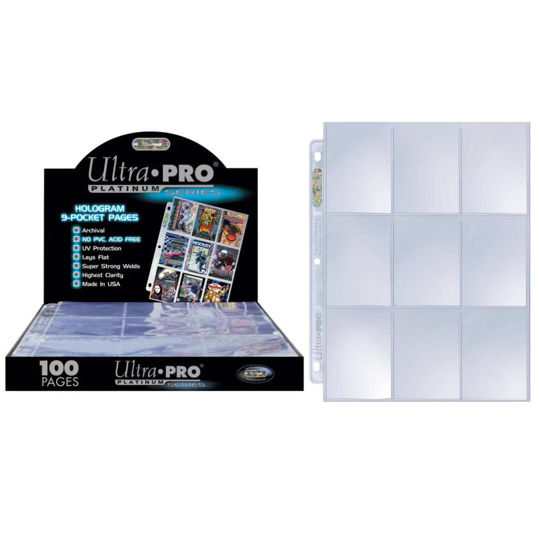 ULTRA PRO - Fogli Trasparenti 9 Tasche Platinum - 10 fogli