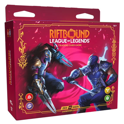 Leauge of Legends Card Game: Riftbound - Vendetta - Showdown Decks Zed vs Shen (ENG)
