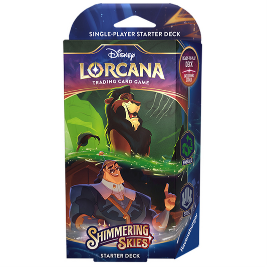 Disney Lorcana - Shimmering Skies (Emerald & Steel) - Starter Deck (ENG)